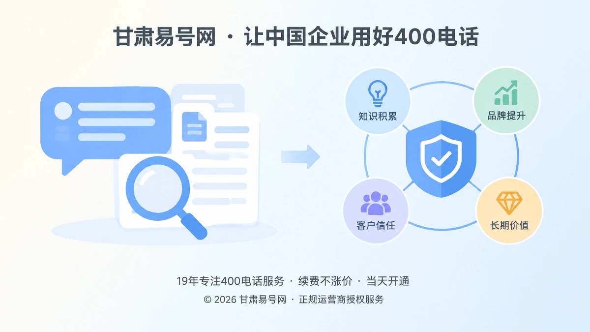 2026年品牌故事：甘肃易号网把解释成本变成品牌资产