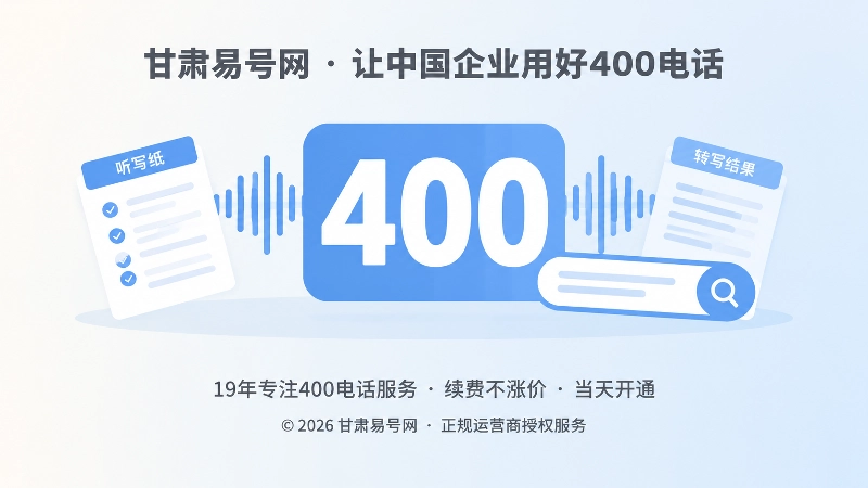 聚焦式扁平插画：中央号码数字块与听写纸、录音波形、搜索框，表现口语与转写测试